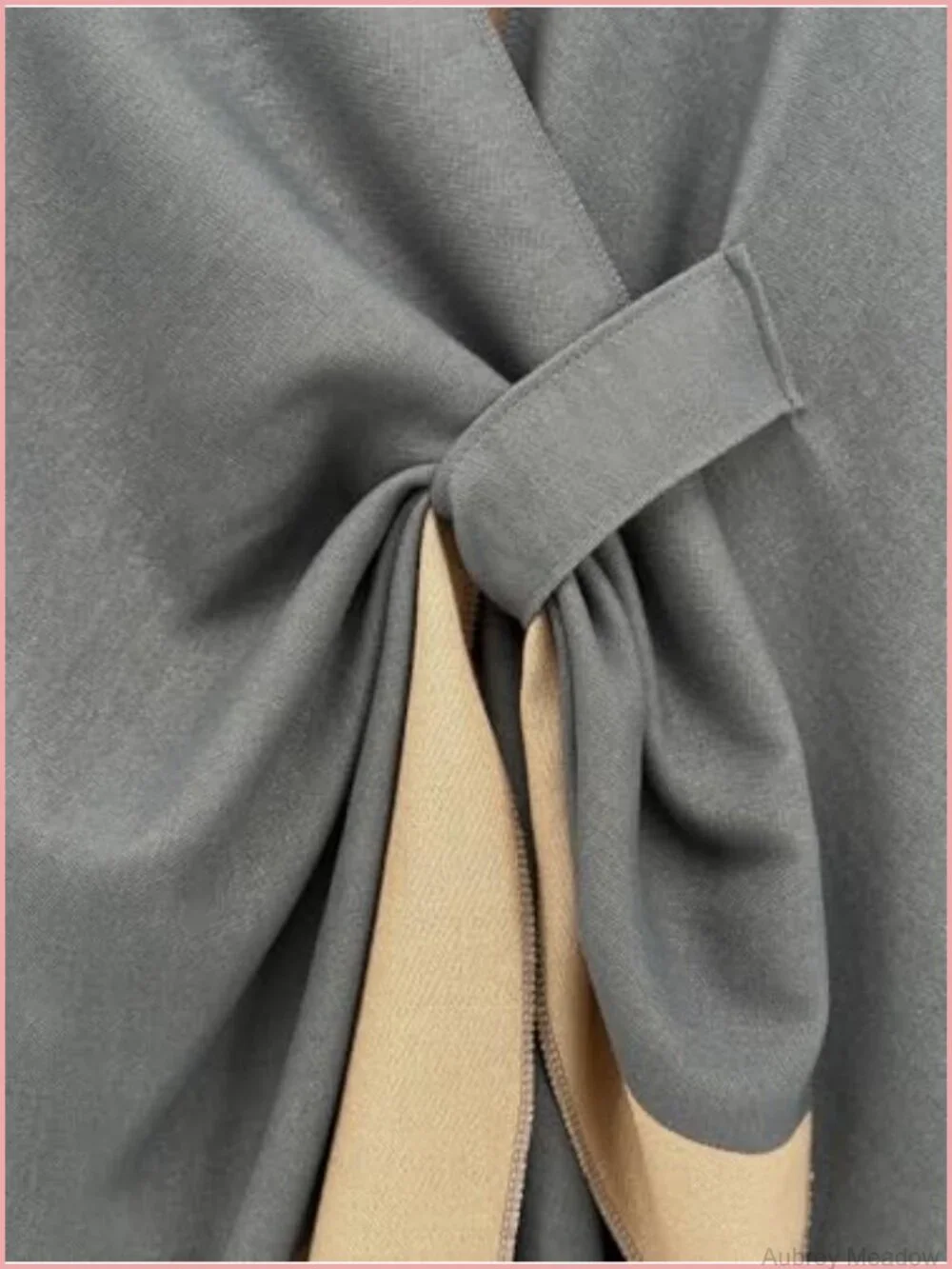 Women's Open Front Poncho Cape Reversible Shawl Wrap Cardigan Soft Casual